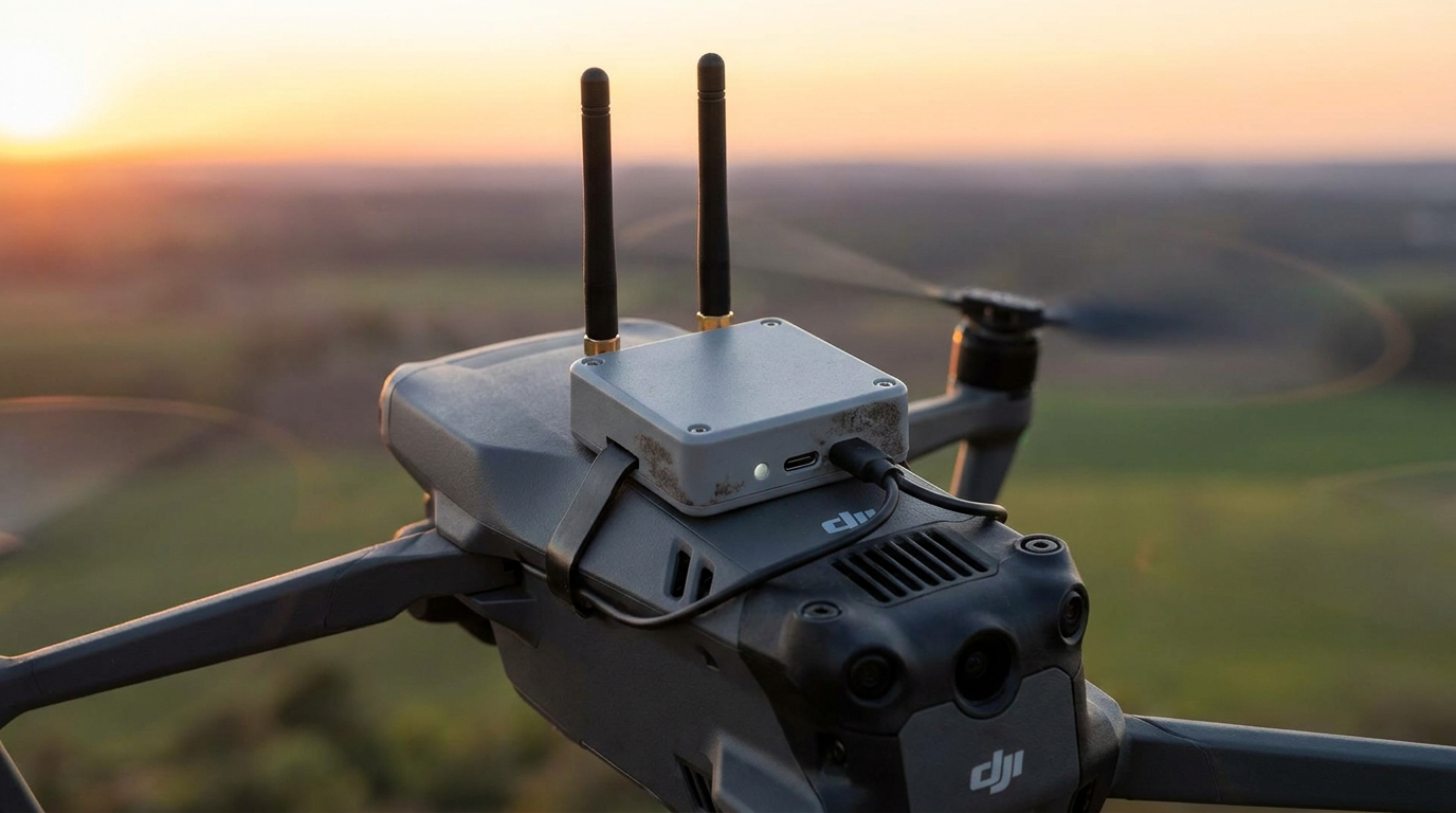 EXODECK AIR, Sensor an einer Drohne